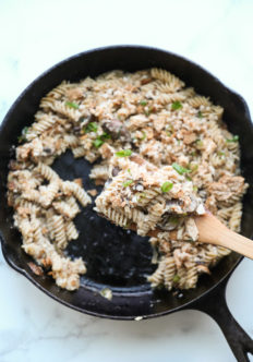 Classic Tuna Noodle Casserole Recipe From Scratch in a Skillet