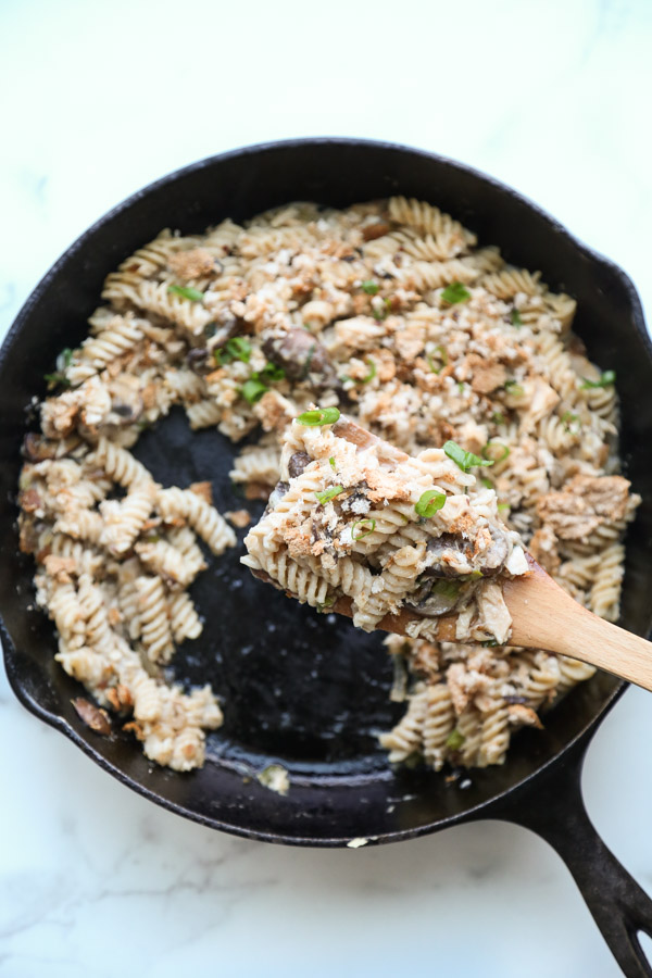 Classic Tuna Noodle Casserole Recipe From Scratch in a Skillet