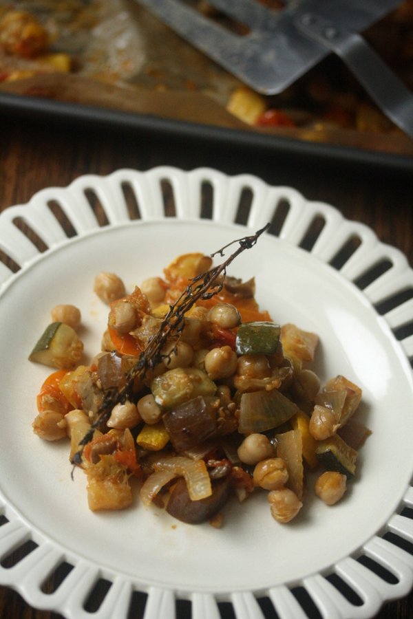 Try Chickpea Roasted Ratatouille if you need easy vegetarian recipes for dinner