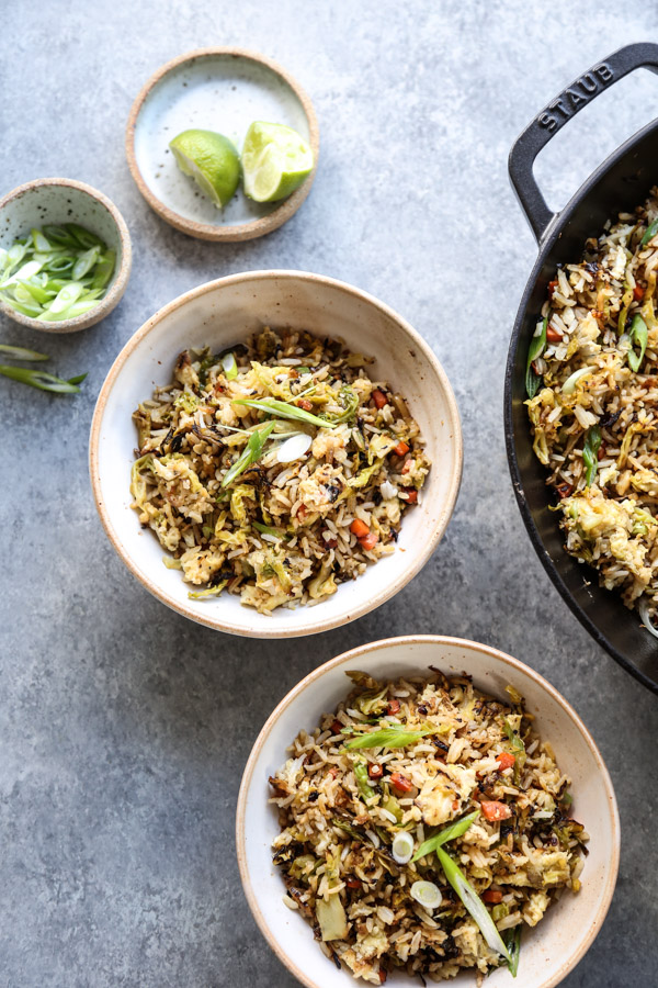 Vegetable Fried Rice in a Bowl