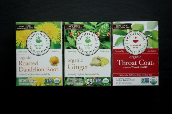 Traditional Medicinals Tea Plant Personality Throat Coat Dandelion Ginger Aid