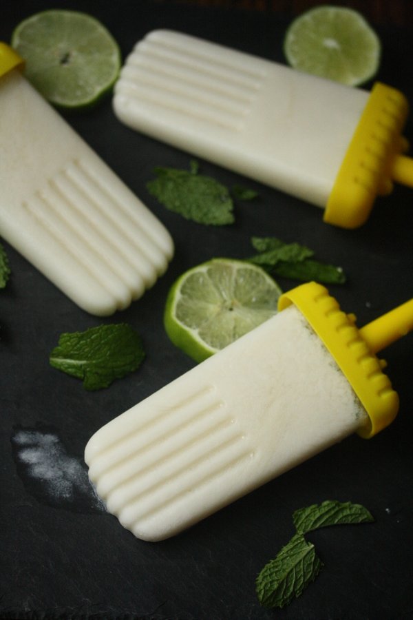 Healthy Coconut Mojito Popsicle Recipe | Quick Easy Desserts | Feed Me Phoebe
