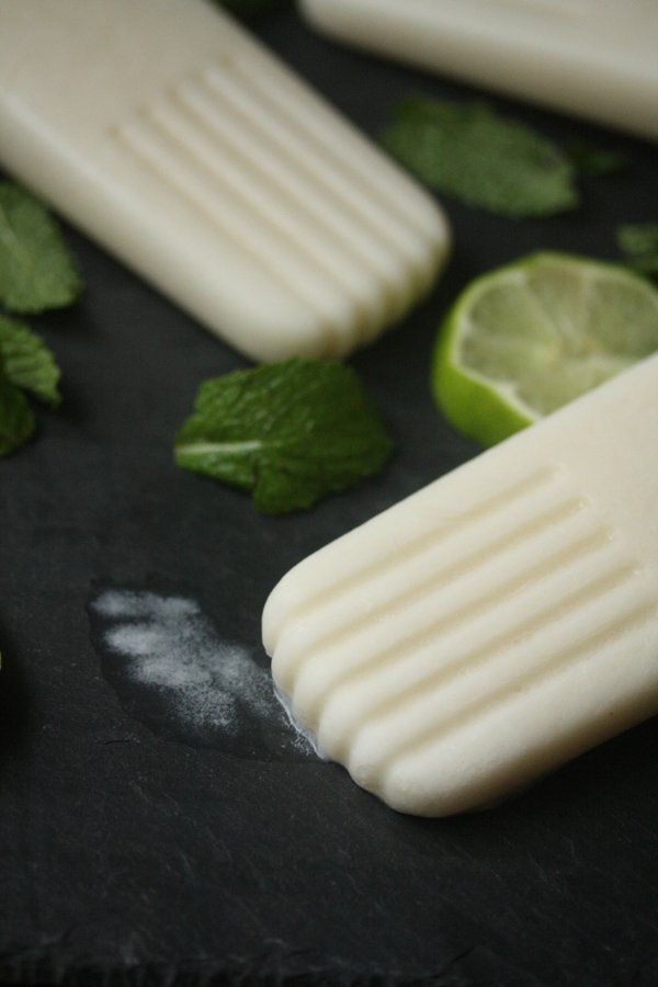 Healthy Coconut Mojito Popsicle Recipe | Quick Easy Desserts | Feed Me Phoebe