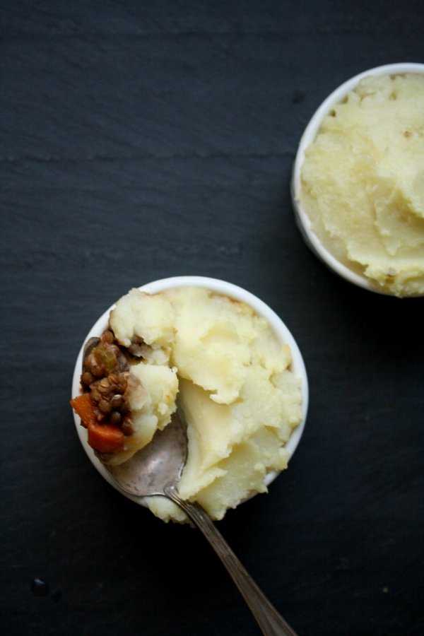 Vegetarian Shepherd's Pie with Lentils and Mushrooms | Gluten-Free + Vegan | Irish Pub Food