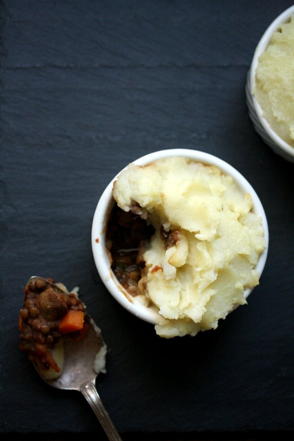 Vegetarian Shepherd's Pie with Lentils and Mushrooms | Gluten-Free + Vegan | Irish Pub Food