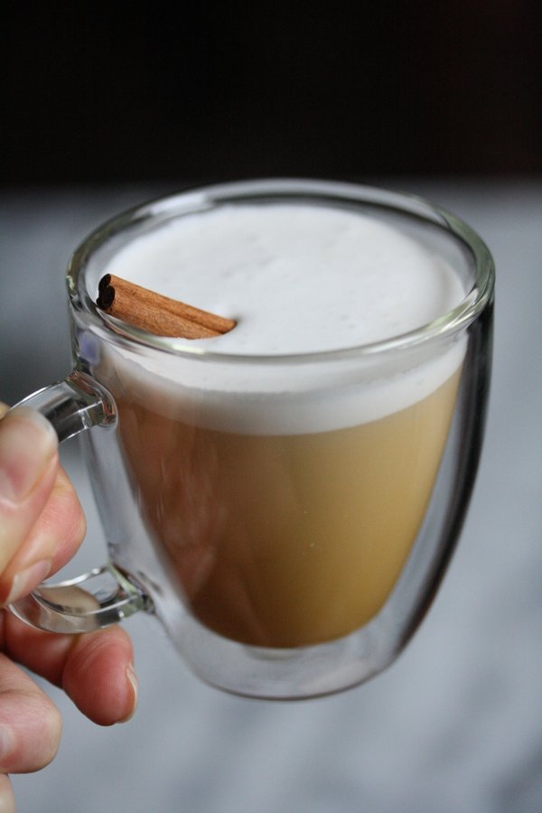 Homemade Boozy Pumpkin Chai Tea Latte Recipe, Dairy-Free