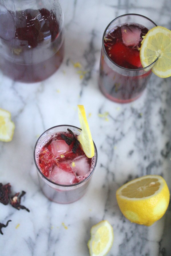 Hibiscus Tea Arnold Palmer Recipe | An Iced Flower Tea with Tons of Health Benefits! | Healthy Cocktail Recipes