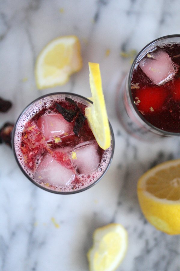 Hibiscus Tea Arnold Palmer Recipe | An Iced Flower Tea with Tons of Health Benefits! | Healthy Cocktail Recipes
