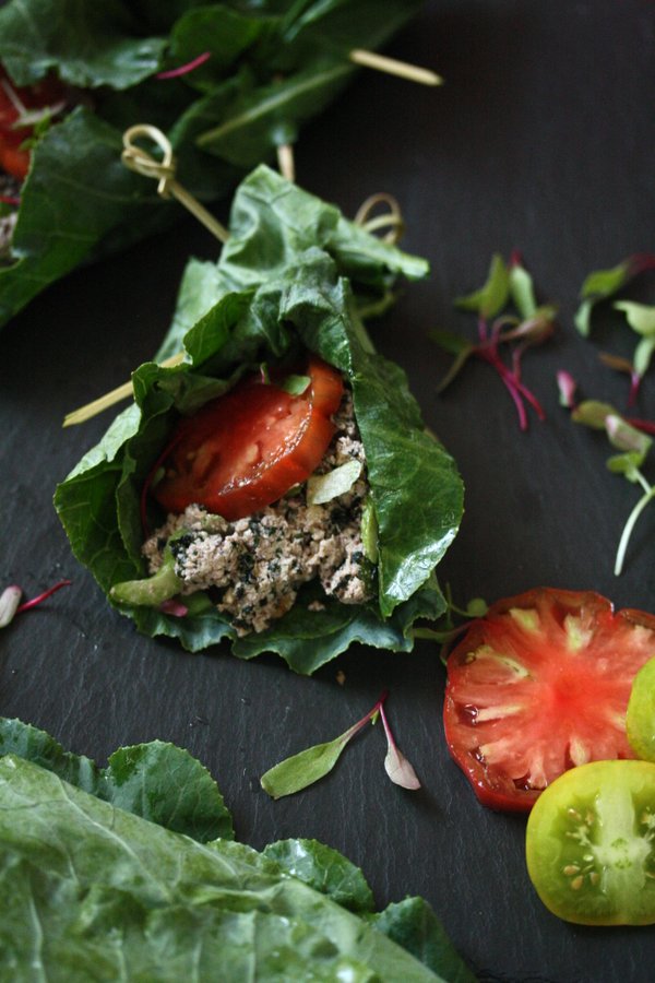 Vegan Tuna Salad Collard Green Wraps | Gluten-Free Recipe