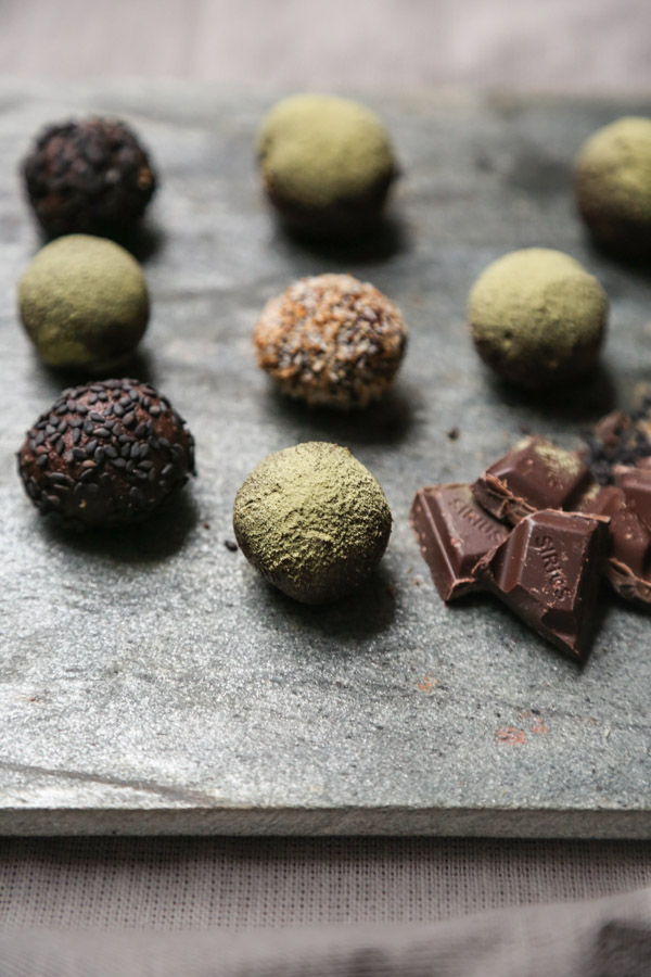 Matcha Green Tea Recipe | Dark Chocolate Vegan Truffles with Matcha | Gluten-Free