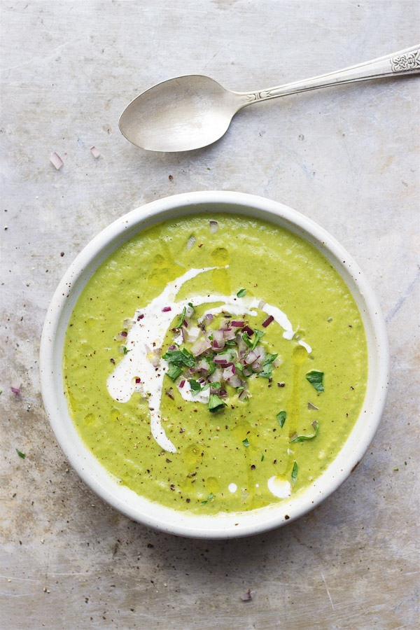 The Best Vegan Recipes From Sherrie Castellano | Winter | broccoli-white-bean-soup-8