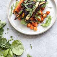 Spicy Chickpea Stew Recipe with Roasted Carrots, Spinach and Za’atar | Healthy, Vegan, Vegetarian, Gluten-Free | Feed Me Phoebe