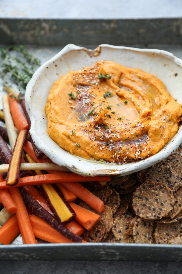 Sweet Potato-Tahini Dip with Za-atar | Easy Thanksgiving Appetizer Recipe
