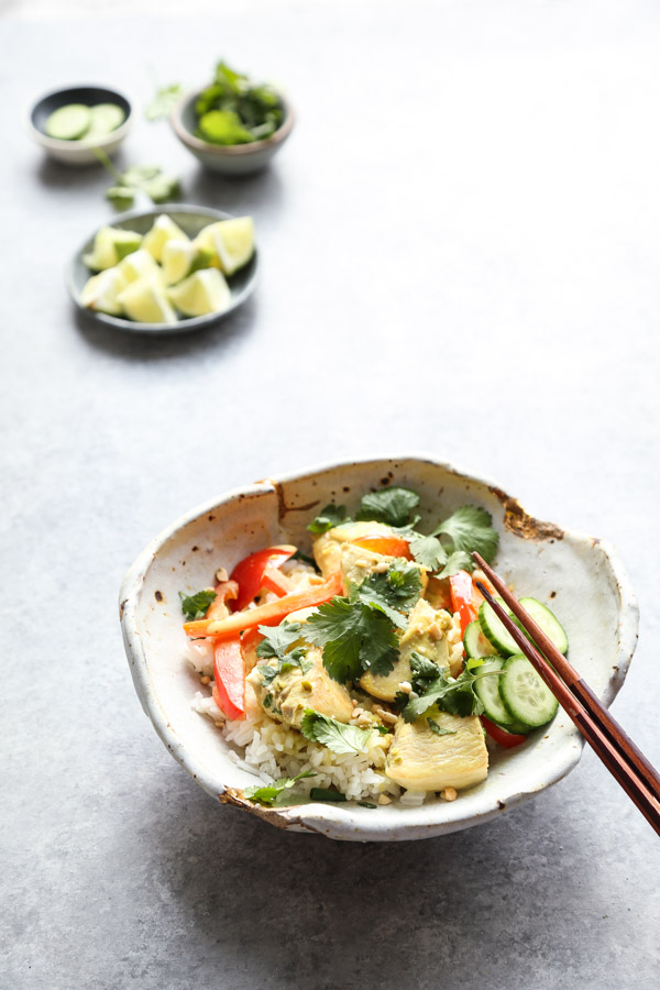 Thai Green Curry Chicken Bowl Recipe