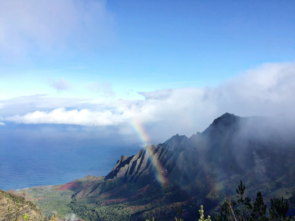 Waimea Canyon Rainbow Kauai Hawaii