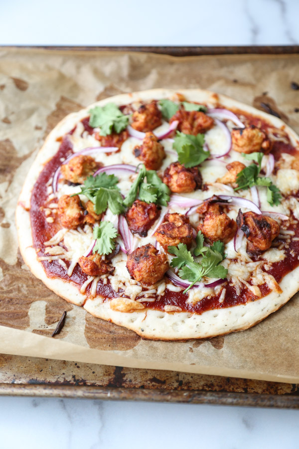 Faux Vegan BBQ Chicken Pizza Recipe