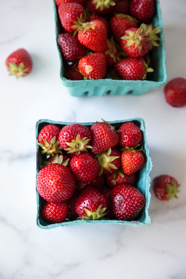 strawberries in a carton