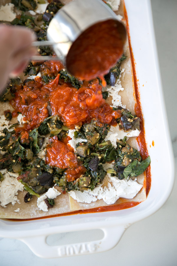Low FODMAP Vegetarian Eggplant-Kale Lasagna Recipe - Plus more low FODMAP dinner ideas!