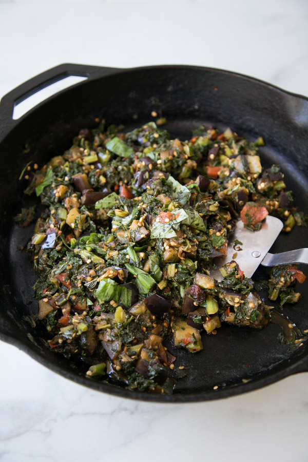Vegetarian Eggplant-Kale Caponata Low FODMAP Lasagna Recipe 