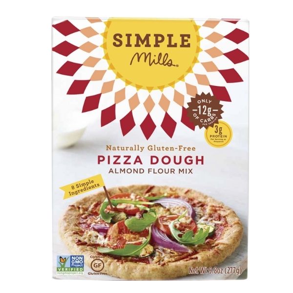 Simple Mills gluten-free pizza dough box