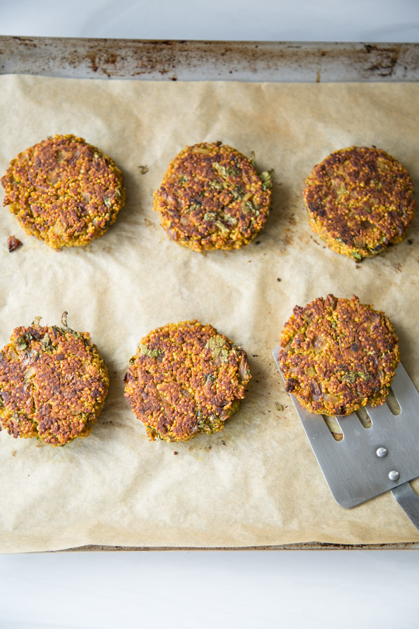 the best gluten-free red lentil burgers recipe with mint raita and quinoa
