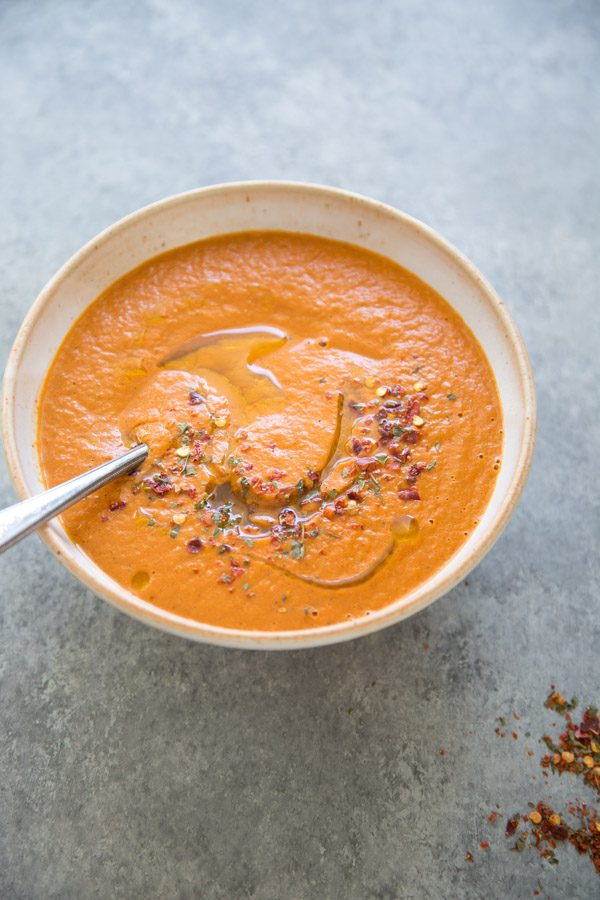 Low FODMAP Tomato Soup Recipe (Creamy, Vegan Low FODMAP Soup)