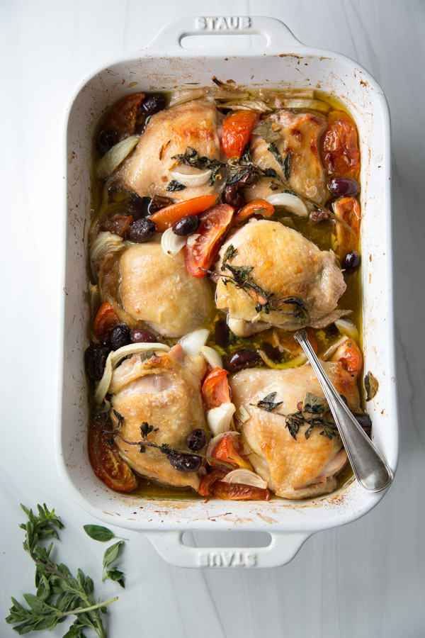 gluten-free chicken thighs provencal baked in the oven