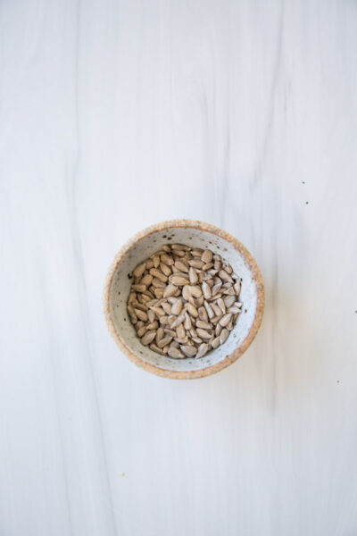 sunflower seeds in a bowl