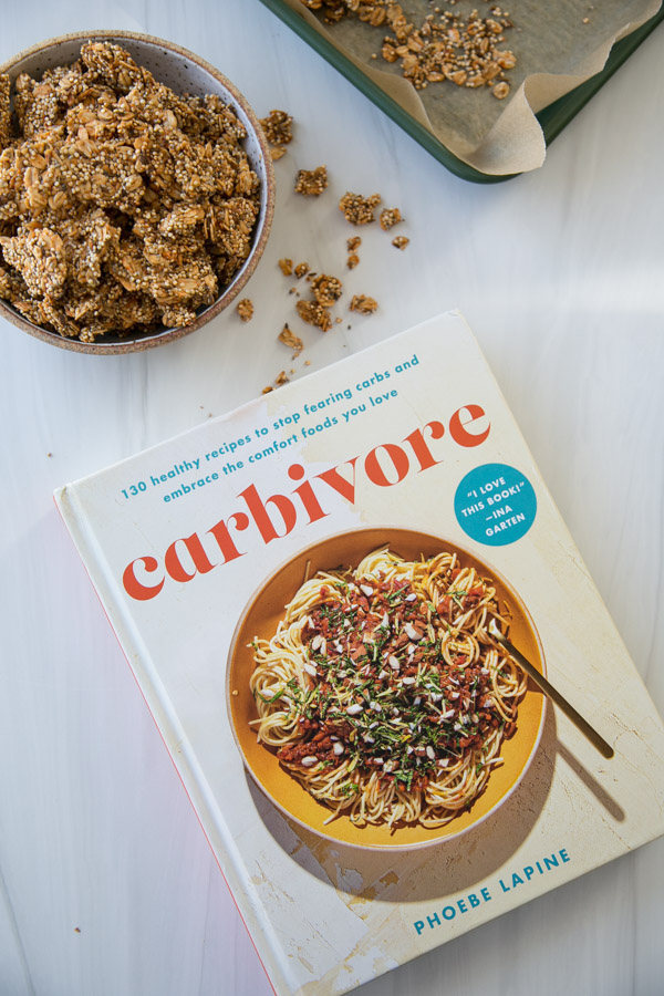carbivore cookbook with savory granola