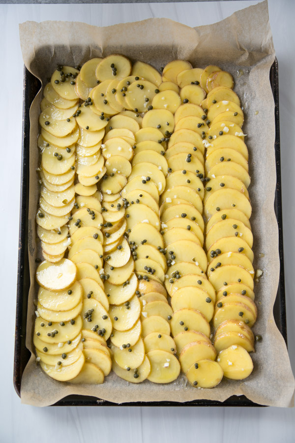 Foolproof Baked Swordfish Steaks With Greek Lemony Potatoes Feed Me